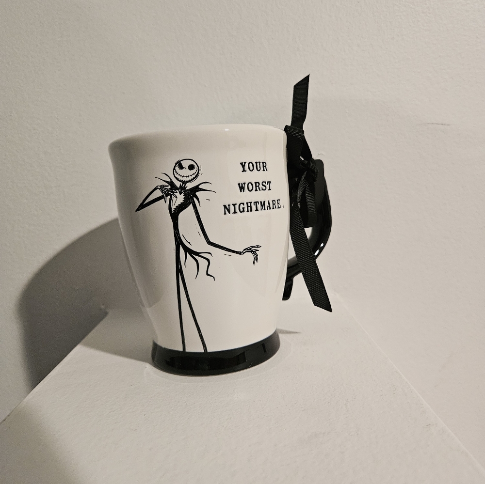 Rae Dunn Nightmare Before Christmas YOUR WORST NIGHTMARE Jack Skellington Mug